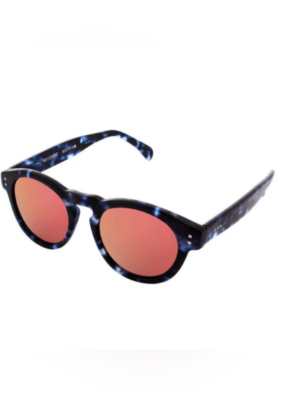 KOMONO sunglasses NEW Clement Matte Indigo Demi blue tortoise round - Picture 14 of 14